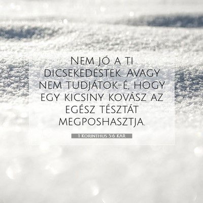 1 Korinthus 5:6 KAR Bibliai verskép
