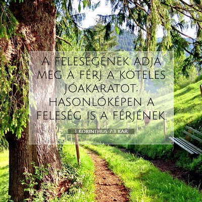 1 Korinthus 7:3 KAR Bibliai verskép