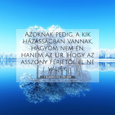 1 Korinthus 7:10 KAR Bibliai verskép