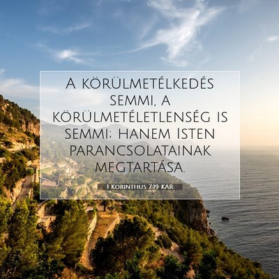 1 Korinthus 7:19 KAR Bibliai verskép