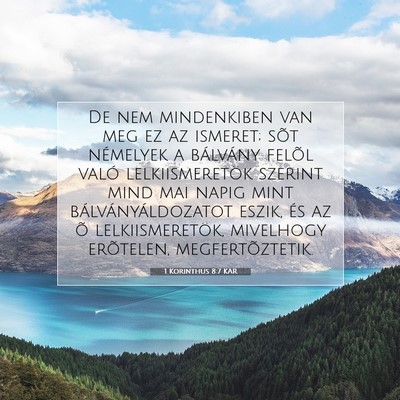 1 Korinthus 8:7 KAR Bibliai verskép
