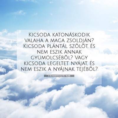 1 Korinthus 9:7 KAR Bibliai verskép
