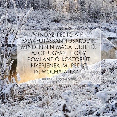 1 Korinthus 9:25 KAR Bibliai verskép