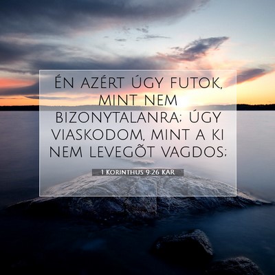 1 Korinthus 9:26 KAR Bibliai verskép