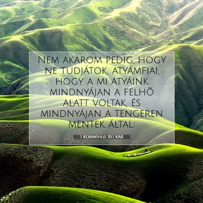 1 Korinthus 10:1 KAR Bibliai verskép