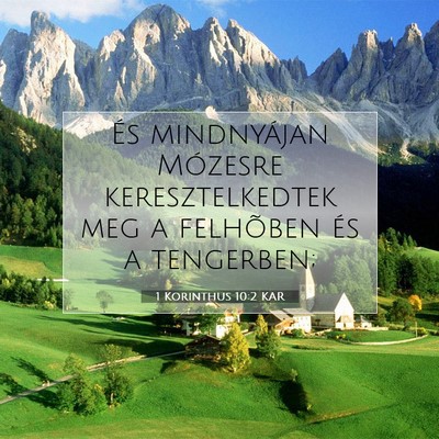1 Korinthus 10:2 KAR Bibliai verskép