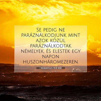 1 Korinthus 10:8 KAR Bibliai verskép