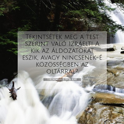 1 Korinthus 10:18 KAR Bibliai verskép
