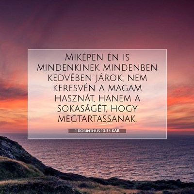 1 Korinthus 10:33 KAR Bibliai verskép