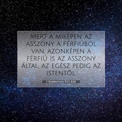 1 Korinthus 11:12 KAR Bibliai verskép