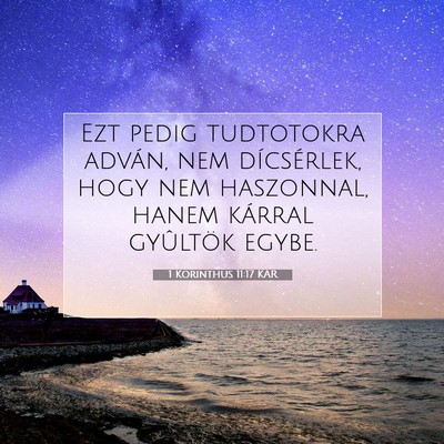 1 Korinthus 11:17 KAR Bibliai verskép