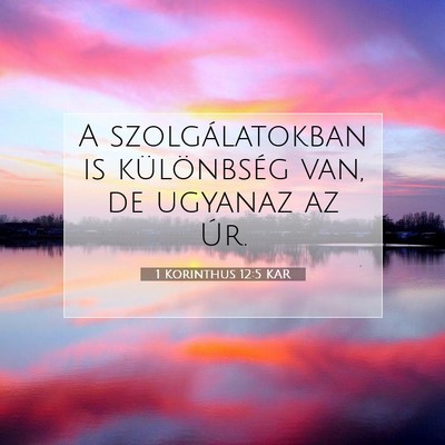 1 Korinthus 12:5 KAR Bibliai verskép