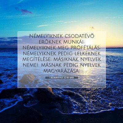 1 Korinthus 12:10 KAR Bibliai verskép
