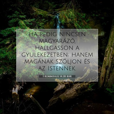 1 Korinthus 14:28 KAR Bibliai verskép
