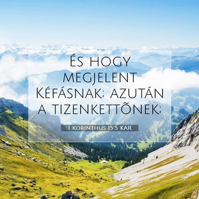 1 Korinthus 15:5 KAR Bibliai verskép