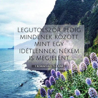 1 Korinthus 15:8 KAR Bibliai verskép