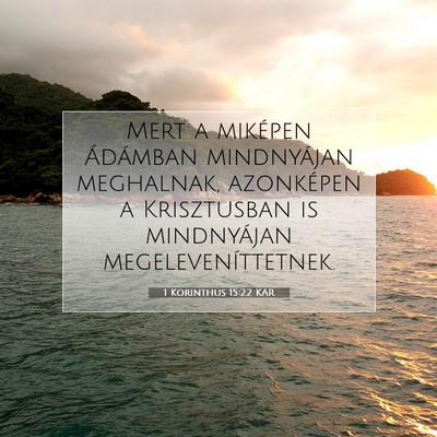 1 Korinthus 15:22 KAR Bibliai verskép