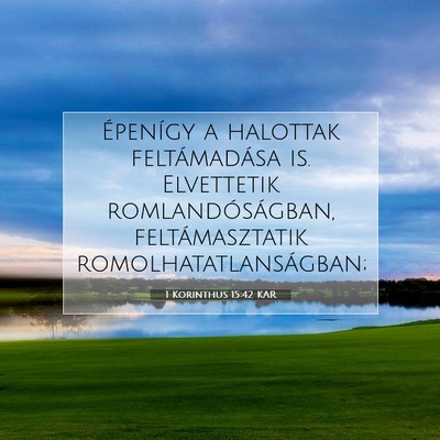 1 Korinthus 15:42 KAR Bibliai verskép