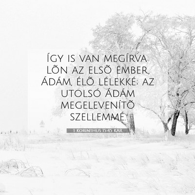 1 Korinthus 15:45 KAR Bibliai verskép