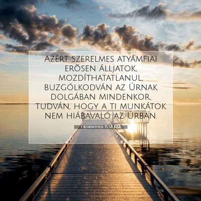 1 Korinthus 15:58 KAR Bibliai verskép