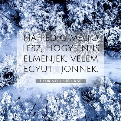 1 Korinthus 16:4 Bibliai vers magyarázata