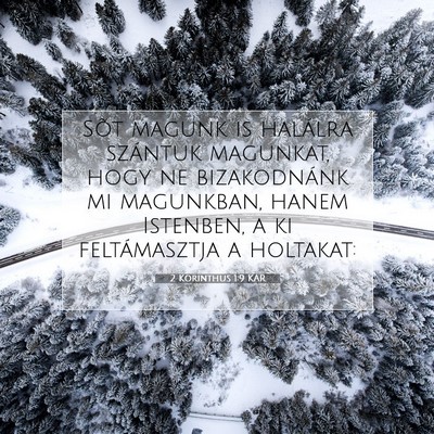 2 Korinthus 1:9 Bibliai vers magyarázata