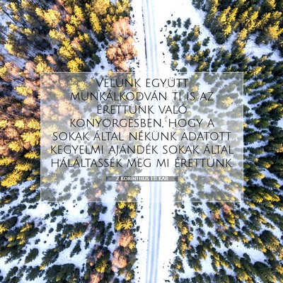 2 Korinthus 1:11 Bibliai vers magyarázata