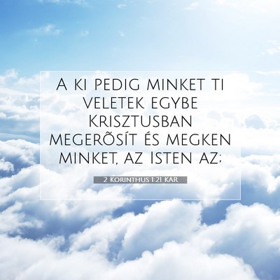 2 Korinthus 1:21 Bibliai vers magyarázata
