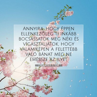 2 Korinthus 2:7 KAR Bibliai verskép