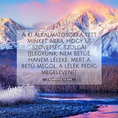 2 Korinthus 3:6 KAR Bibliai verskép