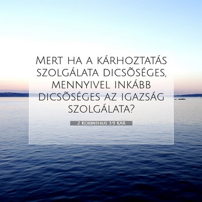 2 Korinthus 3:9 KAR Bibliai verskép