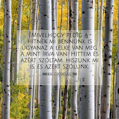 2 Korinthus 4:13 KAR Bibliai verskép