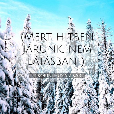 2 Korinthus 5:7 KAR Bibliai verskép