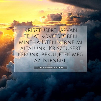 2 Korinthus 5:20 KAR Bibliai verskép