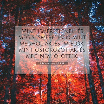 2 Korinthus 6:9 KAR Bibliai verskép