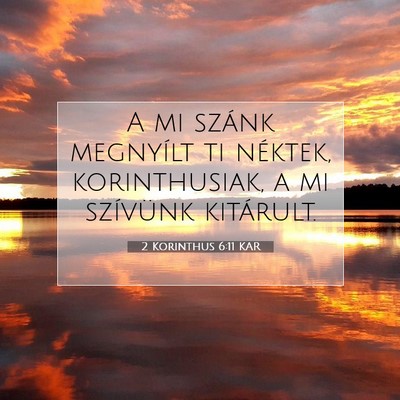 2 Korinthus 6:11 KAR Bibliai verskép