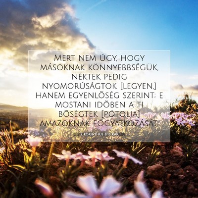 2 Korinthus 8:13 KAR Bibliai verskép
