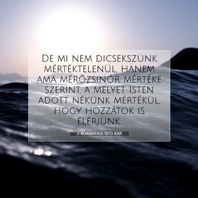 2 Korinthus 10:13 KAR Bibliai verskép