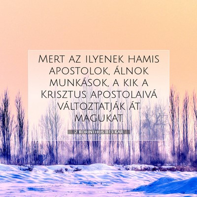 2 Korinthus 11:13 KAR Bibliai verskép