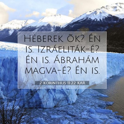 2 Korinthus 11:22 KAR Bibliai verskép
