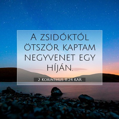 2 Korinthus 11:24 KAR Bibliai verskép