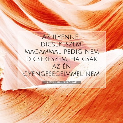 2 Korinthus 12:5 KAR Bibliai verskép