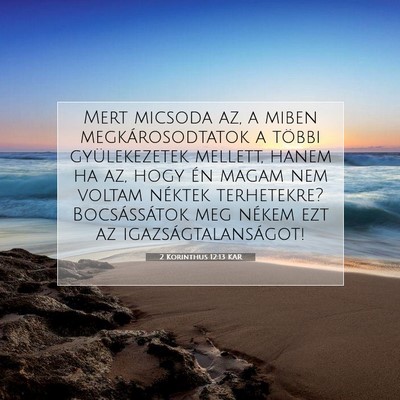 2 Korinthus 12:13 KAR Bibliai verskép