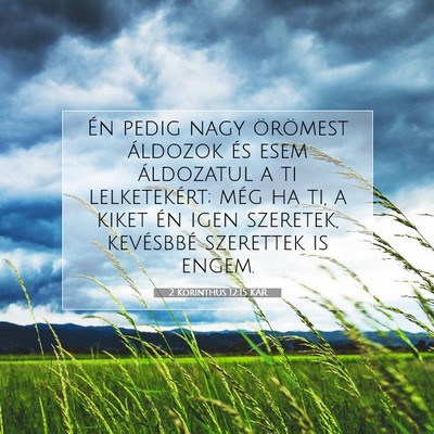 2 Korinthus 12:15 KAR Bibliai verskép
