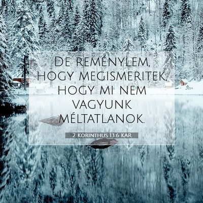 2 Korinthus 13:6 KAR Bibliai verskép