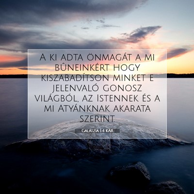 Galátzia 1:4 Bibliai vers magyarázata