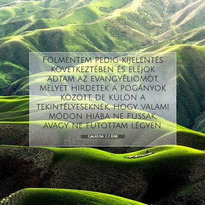 Galátzia 2:2 KAR Bibliai verskép