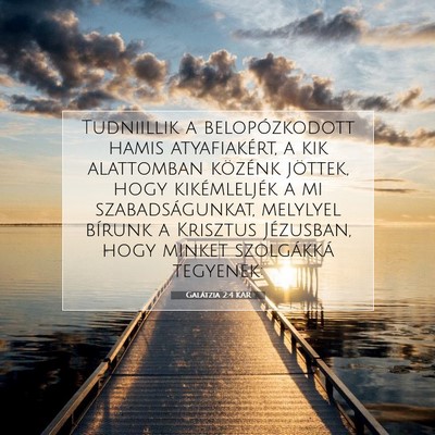Galátzia 2:4 KAR Bibliai verskép