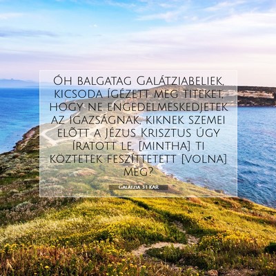 Galátzia 3:1 KAR Bibliai verskép