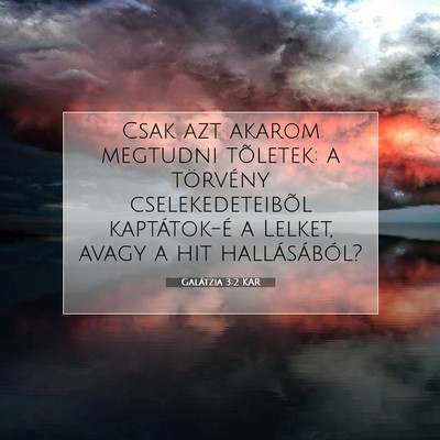 Galátzia 3:2 KAR Bibliai verskép